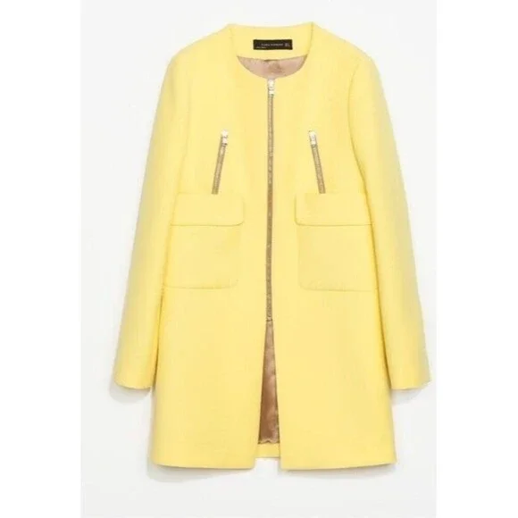 Zara Women Blogger Favorite Full Zip Coat - Picture 2 of 8
